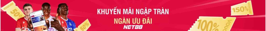 Khuyến mãi Net88 với voucher 50%, 100%, và 150%